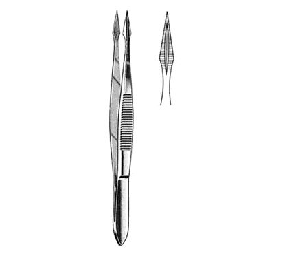 Walter-Carmalt Splinter Forceps 10.5 cm, Straight