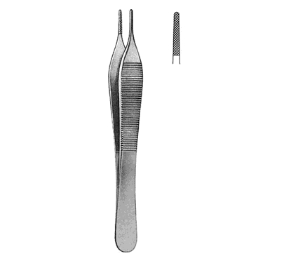 Adson Dissecting Forceps 12.0 cm, Carb-Bite, Normal Profile