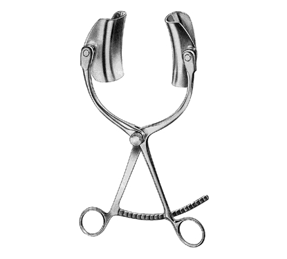 Collin Abdominal Retractor, Complete with 1 Pair of Blades 38 mm x 60 mm