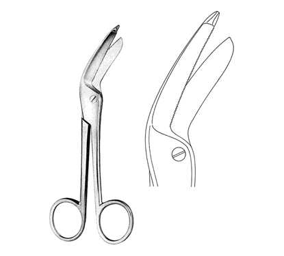 Excentric Bandage Scissors 19.0 cm