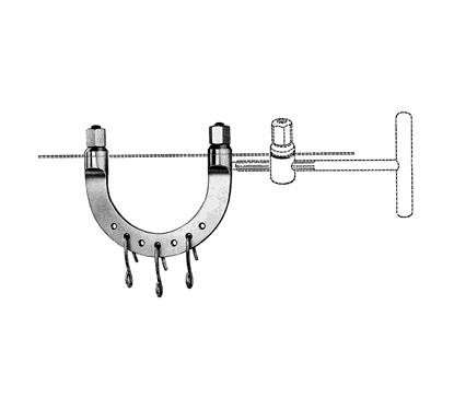 Kirschner Extension Bows 12 cm x 12 cm, With 3 Traction Hooks