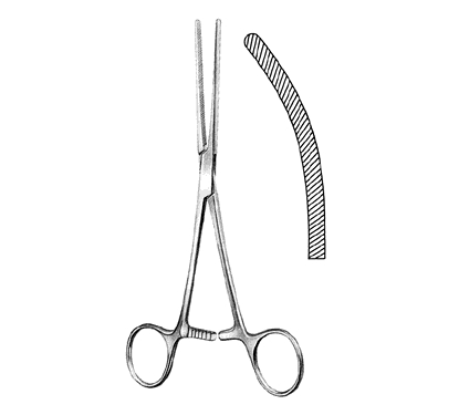 Baby-Doyen Intestinal Clamp Forceps 18.0 cm, Curved