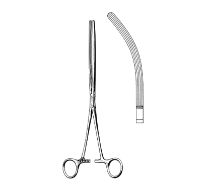Mayo-Robson Intestinal Clamp Forceps 21.0 cm, Curved