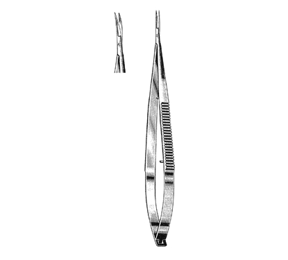 Jacobson Scissors 18.5 cm, Straight Handle, Curved Blade