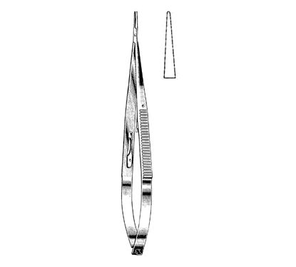 Jacobson Needle Holders 18.0 cm, Straight Handle, without Catch
