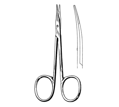 Stevens Tenotomy Scissors 10.5 cm, 12 mm Blades, Blunt Tips, Standard Pattern, Curved