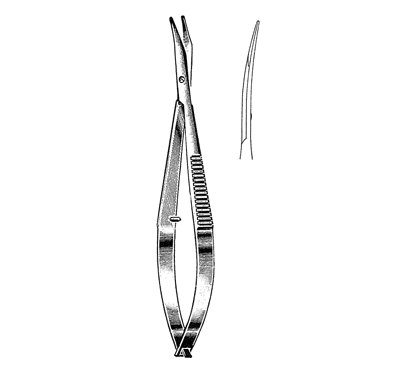 Westcott Tenotomy Scissors 11.4 cm, 18 mm Blades, Round Blunt Tips, Left, Curved