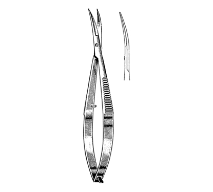 Micro Stitch Scissors 11.4 cm, 16 mm Blades, Sharp Tips, Curved
