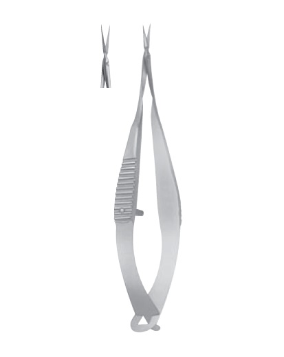Gills-Vannas Capsulotomy Scissors, 7mm long blades, sharp tips, straight