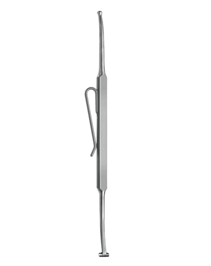 Schocket Scleral Depressor, double-end with, pocket clip