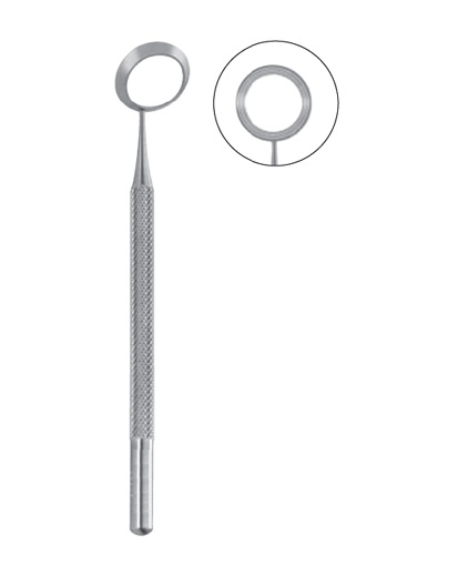 Globe Fixation Ring with concentric grooves for refractive procedures
