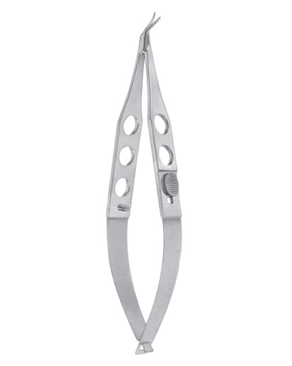 Troutman-Castroviejo Corneoscleral Scissors with stop, small blades, right