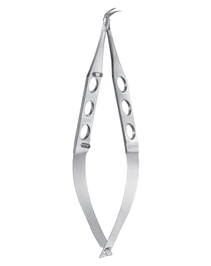 Rich Corneal Transplant Scissors extremely delicate, strongly curved blades, right