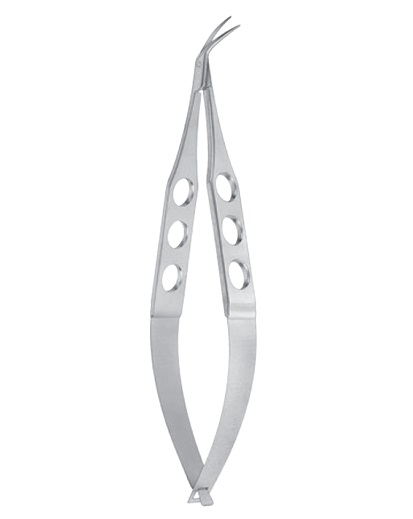 Katzin Corneal Transplant Scissors strong curve, medium blades, right