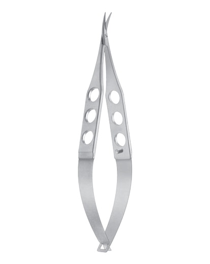Castroviejo Universal Corneal Scissors curved, blunt tips, small blades