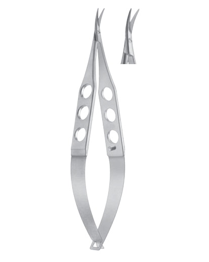 Castroviejo Universal Corneal Scissors curved, blunt tips, medium blades