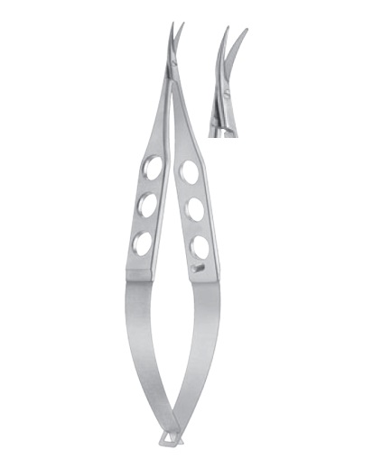 Castroviejo Universal Corneal Scissors curved, blunt tips, large blades