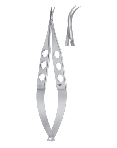 Castroviejo Universal Corneal Scissors curved, blunt tips, strongly curved, large blades
