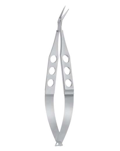 Castroviejo Keratoplasty Scissors angled to side, blunt tips, medium blades