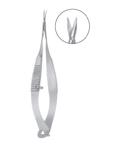 Mini Wescott Tenotomy Scissors, 4mm long curved blades blunt tips
