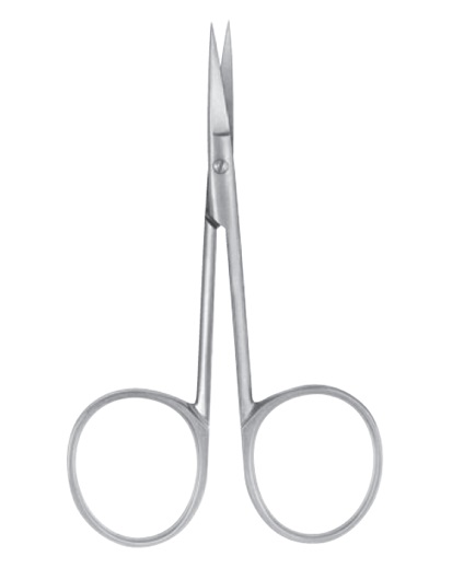 Eye Scissors, large rings, pointed tips standard, curved
