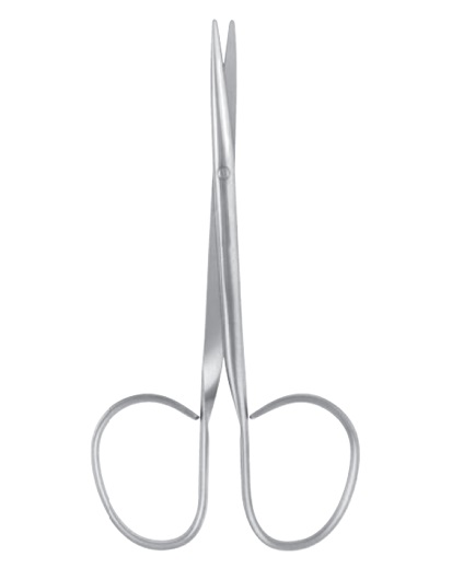 Strabismus Scissors, ribbon type, blunt tips, curved