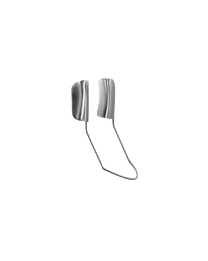Temporal Approach Wire Speculum with spring on nasal side, 15mm open blades