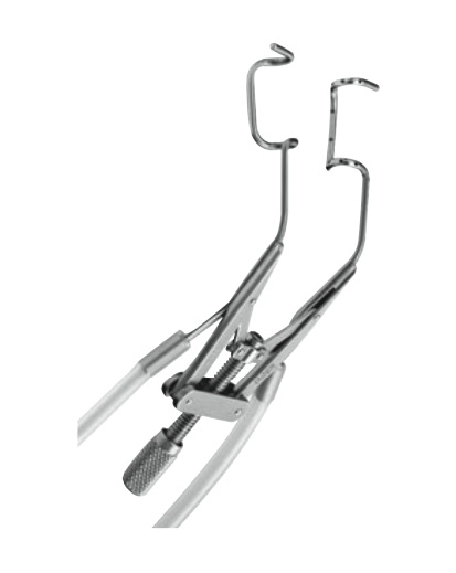 Lieberman Kratz Style speculum, aspirating, adjustable mechanism, 15mm blades