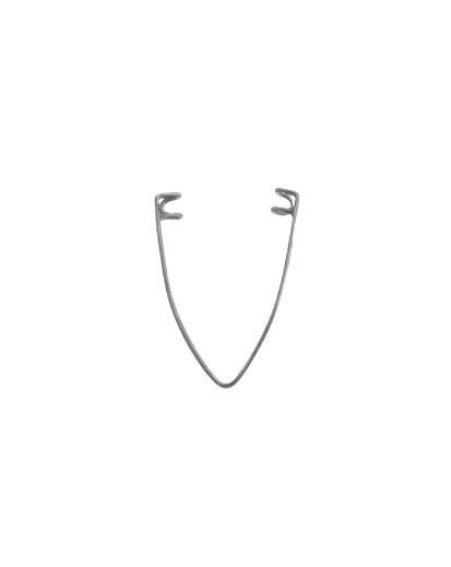 Infant Lid Speculum, closed wire blades, gently curved spring, 4mm blades
